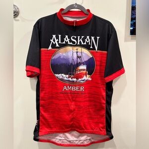 Primal - Alaskan Amber Graphic Cycling Jersey - Red & Black